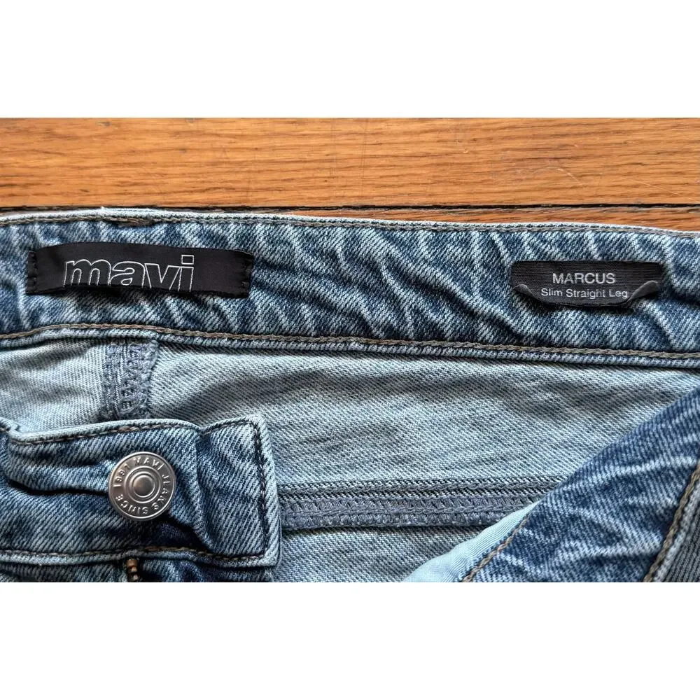 MAVI 'Marcus Slim Straight Leg' Jeans Mens 31/32 (shortened)